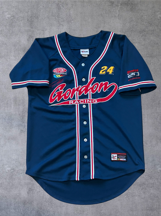 L Dupont Jeff Gordon Baseball Jersey Button Up