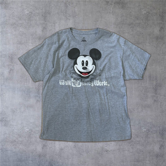 XL Disney World Graphic Mickey T-Shirt Grey